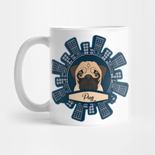 pug in the city Mug